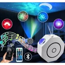 ENVIO JÁ ⚡️ Projetor Galáxia Aurora Boreal Bluetooth Som Controle