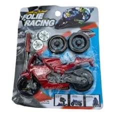 Brinquedo Moto De Corrida Monta E Desmonta Com Ferramenta Chave Didatico Infantil Menino