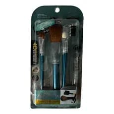 Kit 5 Pinceis Maquiagem 4D Com Escovinha Sobrancelha Esfumar Po Blush Pincel Portatil De Bolsa