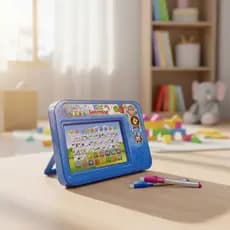 Tablet Infantil Educativo Bilingue Lousa Magica 2 Em 1 Aprender Alfabeto Numeros Brinquedo Didatico Presente