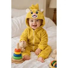 Macacão fantasia infantil Leão Rick Bolofofo. Pijama kigurumi para bebe e criança de 0 até 6 anos