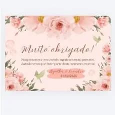 100 Tag Cartão de Agradecimento Casamento Lembrancinha Aniversário Mimo Empresa