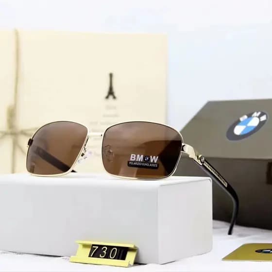 Óculos de sol BMW masculino polarizado grande metal Proteção ultravioleta de pesca  uv400