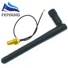 2.4GHz 3dBi WiFi 2.4g Antena Aérea RP-SMA Macho Roteador Sem Fio RPSMA