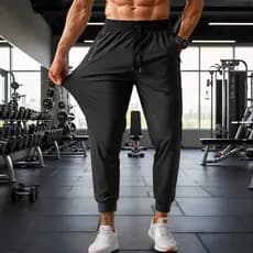 Calça Jogger Masculina Dry Fit Academia Seda Gelada Flexível