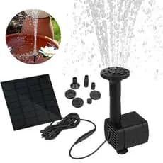 Bomba de água com painel solar 180l/H para piscina/jardim/lagoa/peixes/aquário