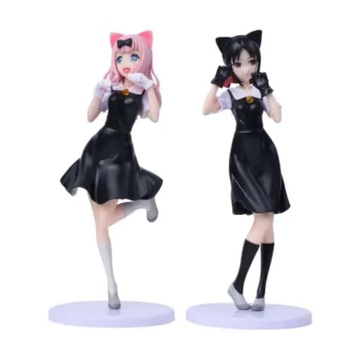 2 pçs/set Kaguya-O Amor É Guerra sama Anime Figura Fujiwara Chika Action Figure Kaguya Shinomiya Coleção Estatueta Boneca Brinquedos 22cm