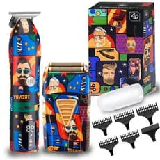 Barbeador/Aparador Elétrico Recarregável Para Cortar Cabelo Sem Fio
