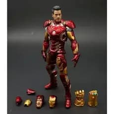 Liga Dos Vingadores 2 Herói Homem De Ferro Blindado MK43 Boneca Móvel De 7 Polegadas Modelo De Brinquedo Feito A Mão