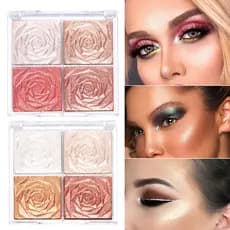 CmaaDu Blush/Sombra De Olhos Iluminador Com 4 Cores