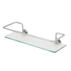 PORTA SHAMPOO RETO HIDROLAR CROMADO 30X10