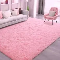Tapete Menina Sala Quarto Felpudo Shaggy Macio 1,00 X 1,40 m