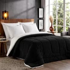 Coberdrom Queen Edredom Sherpa (pele De Carneiro) Mais Manta Soft Varias Cores