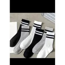 MEIAS MODERNAS  KIT COM 12 PARES CANO LONGO CANO ALTO  LISTRAS MEIAS ADULTOS , ADOLECENTES , UNISSEX