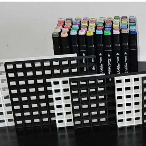 Suporte Organizador de Mesa para canetinhas – 100 Capacidades Cor Preto