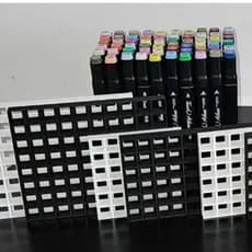 Suporte Organizador de Mesa para canetinhas – 100 Capacidades Cor Preto