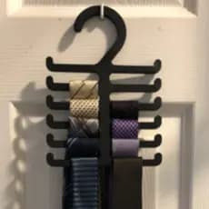 Cabide para Gravatas e Cintos - Organização Prática para Guarda-Roupa