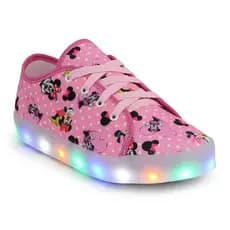 Tênis Led infantil feminino Minnie luzinha Personagens