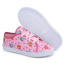 Tenis Infantil Feminino Patrulha canina Rosa Personagens Escolar