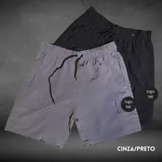 kit 2 bermudas cargo tactel elastano short bolso cargo masculina skate elastic M ao Plus