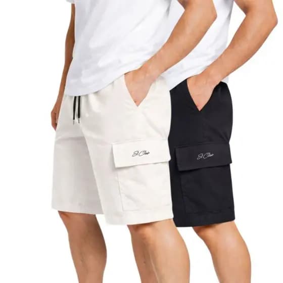 kit 2 bermudas shorts bolso cargo masculino premium