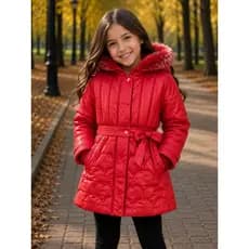 Jaqueta sobretudo infantil feminina impermeável parka importada frio inverno