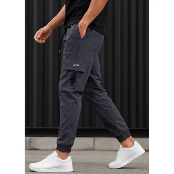 Calça jogger masculina Cargo Tactel elastano