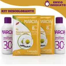 Kit 2 Pós Descolorantes Rápido 20g + 2 Águas Oxigenadas 30 volumes 70ml Doura Pelos