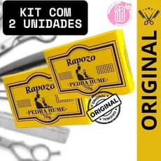 KIT C/2 Unidades Pedra Hume Rapozo Tablete 70g Original - Envio Imediato