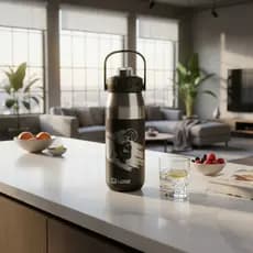 Garrafa Térmica Inox 750ml Alta Eficiência Térmica Resistente Moderna Elegante Leve Uso Diário Preta Oferta Promoção