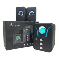 Caixa Caixinha de Som para PC Notebook Gamer Com Leds Melhor Som, Controle de Volume Teeble e Bass GT-X889 na Promoção