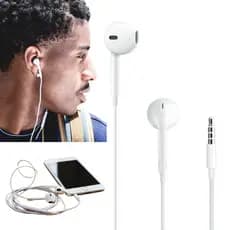Fone de Ouvido Earpods Smartphones 3.5mm P2 com Microfone iphone android