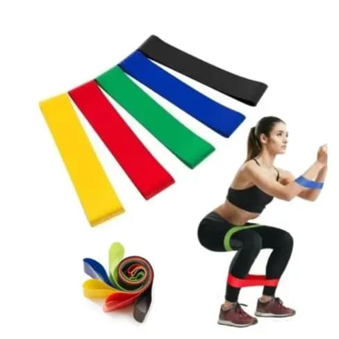 Mini Band Faixa Elástica de Treino, Resistência, Fortalecimento, Tonificação - Crossfit, Academia - Leve e Portátil