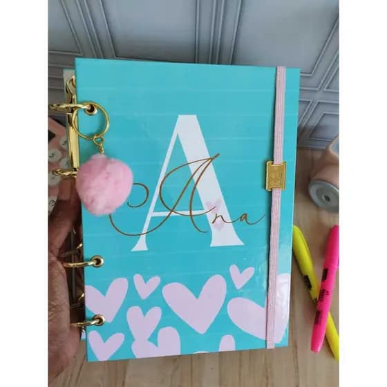 CADERNO FICHÁRIO  PERSONALIZADO , TAMANHO A5 (15X21) E  UNIVERSITÁRIO (18X26), AGENDA- PLANNER,