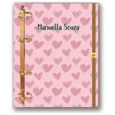 CADERNO FICÁRIO ARGOLADO PERSONALIZADO A5 15X21 E UNIVERSITÁRIO 18X26 AGENDA PLANNER PAPELARIA