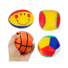 KIT BOLAS MACIAS ESPORTIVAS DE ESPUMA PARA BEBÊS E CRIANÇAS REF. WB7663