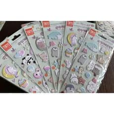 Cartela de Adesivos decorativos sortidos 3D Stickers ADE0025