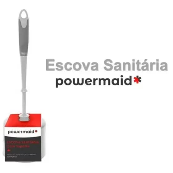 ESCOVA SANITÁRIA PLASTICA POWEMAID -