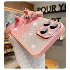Capa iTEL A90 A6610L Equipado Com Filme De Lente , Adesivos De Penas Coloridos , Pó De glitter Gradiente , De Telefone M