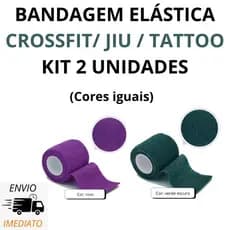 KIT 2 atadura bandagem elástica crossfit jiu jitsu tattoo
