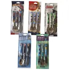 Talher infantil kit 3 peças inox personagens