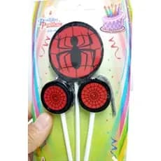 Vela de Aniversario Temas C/ 03 peças Parabéns Produtos