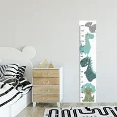 Régua de Crescimento Infantil Adesivo Dinossauro Dino Menino Menina Bebê - 021reg
