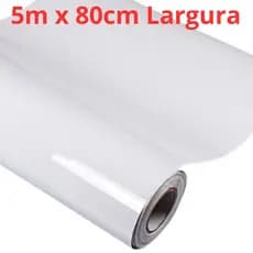 Vinil Adesivo Branco Lavável Parede Móveis Cozinha 5metros x 80 centímetros de largura