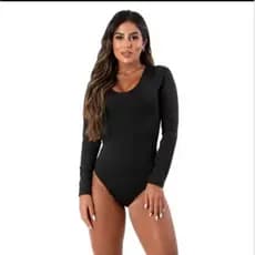 bory de manga longa body de manga longa
