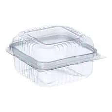 Embalagem Mini Pote Doce Quadrado Descartável 130 ml Com Tampa Articulada 20 unidades - Starpack