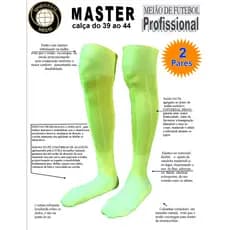 KIT c/ 2 Pares de Meião de Futebol AMARELO LIMÃO FLÚOR -  Profissional Universal Meias - Adulto - Juvenil - Infantil