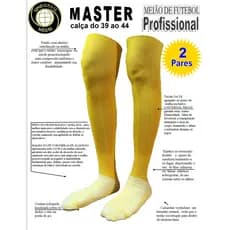 KIT c/ 2 Pares de Meião de Futebol AMARELO OURO - Profissional - ORIGINAL Universal Meias - Adulto - Juvenil - Infantil
