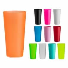 kit com 100 Copo Ecológico 450ml Diversas cores