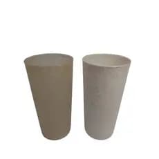 Kit com 10 Copo Eco fibra de bambu 450ml sem tampa